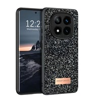 Onegif Xiaomi Redmi Note 14 Pro 4G Bright Simli Kapak - Siyah
