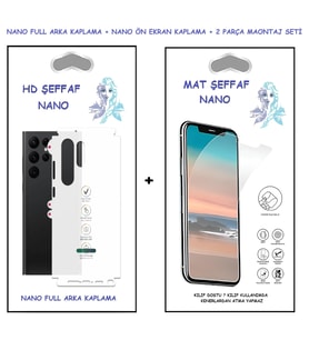 Samsung Galaxy J710 MAT ŞEFFAF Nano Ekran Koruyucu + FULL Arka Kaplama Ultra İNCE Esnek Hd Şeffaf