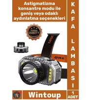 #KafaLambası Profesyonel Kamp Avcı Feneri 800 Lümen Şarj Göstergeli Cob LED Usb Şarjlı Kafa Lambası