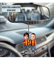 Kişiye Özel Taraftar Karikatür Ayna Süsü – Taraftar Hediyesi