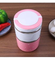 Yemek Termosu 2li Tutacaklı Sefer Tası - Hiper 2 Katlı Yemek Termos