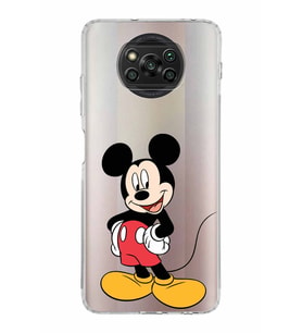 Xiaomi  Poco X3 Pro  Kamera Korumalı Kapak Mickey Mouse Tasarımlı Şeffaf  Kılıf