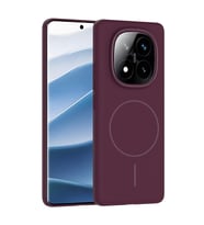 Redmi Note 14 Pro Plus Kılıf Magsafe Şarj Özellikli Kamera Çıkıntılı Ruby Lüx Silikon Kapak (Mürdüm)