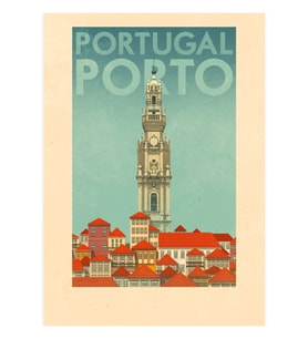 Seyahat Posterleri - Porto Portekiz Tablo Ahşap Poster Dekoratif