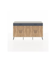 Arges Konsol 4 Raflı 2 Çekmeceli 4 Kapaklı 176x30x99 Aytaşı-Çam/Antrasit