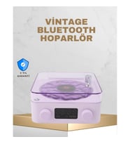 Mey İthalat® Retro Pikap Tasarımlı Bluetooth Hoparlör – Projektörlü Şarjlı Lamba