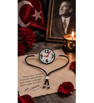 Miyuki Boncuk El Yapımı 10 Kasım Saat Atatürk Ayarlanabilir Bileklik 1 (Çok Renkli)