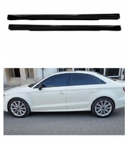 🚘 Audi A3 Sedan 2013-2017 Yan Marşpiyel (Plastik)  Sportif & Dayanıklı Yan Kaplama (Standart)