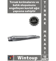 #TırnakMakası Paslanmaz Çelik Profesyonel Keskin Ergonomik Bakım Seti 12'li Şık Büyük Tırnak Makası