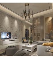 Decoraktiv Trendstyle 4S Mdf Tv Ünitesi ve Orta Sehpa 2'li Set - Parlak Beyaz