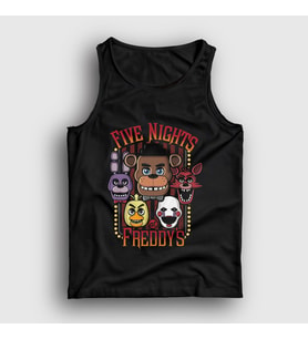 Presmono Unisex Siyah Faces Fnaf Five Nights At Freddy's Atlet 469297tt