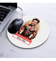 Kişiye Özel Hediye Karikatürlü En Yakışıklı Vücut Geliştirici Mousepad