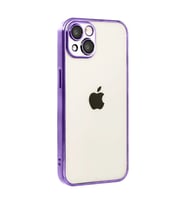 Apple İphone 15 Razer Lensli Silikon - Mor