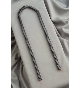 Hematit Doğal Taş Gri Rondela Kesim 6x3mm Dizi