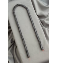 Hematit Doğal Taş Gri Rondela Kesim 6x3mm Dizi