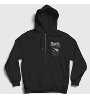 Presmono Unisex Siyah Mentality Against All Odds Art Sanat Heykel Fermuarlı Kapüşonlu Sweatshirt 449150tt