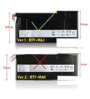 MSI GF63 Thin 9SCX(MS-16R4) Notebook Batarya Laptop Pil