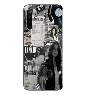 Redmi Note 8 Uyumlu Lana Del Rey Desenli Şeffaf Telefon Kılıfı