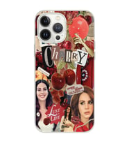 Iphone 12 PRO Uyumlu Lana Del Rey Kolaj Tasarımlı Şeffaf Telefon Kılıfı