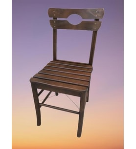 Sandalye 17915 KÖY tip Model Kayın RETRO Ayak Kafes sırt Ceviz Natüre El yapım