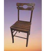 Sandalye 17915 KÖY tip Model Kayın RETRO Ayak Kafes sırt Ceviz Natüre El yapım
