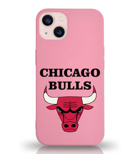 Apple iPhone 13 Mini  Lansman Kılıf Chicago Bulls Tasarımlı Altı Kapalı İçi Kadife Kaplı  Kapak (Şeffaf)