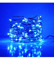 8 METRE MİCRO DÖKME LED ULTRA PARLAK CANLI MAVİ IŞIK SU GEÇİRMEZ MAVİ PİLLİ LED IŞIK SABİT YANAR