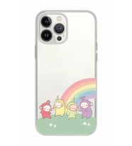 Iphone 15 Pro Uyumlu Teletubbies Desenli Şeffaf Telefon Kılıfı