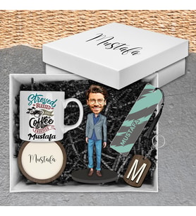 Motto Gift Erkeklere Özel Tasarım Karikatür Biblolu Hediye Kutusu 112991