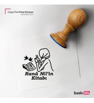 Kişiye Özel Kitap Damgası Kitap Mührü Kaşe Kitap Mühür Özel Damga 119