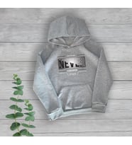 Never Look Back Göğüs Baskılı Unisex Oversize Gri Sweatshirt