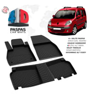 Renault Kangoo 4D Araca Özel Havuzlu Kauçuk Paspas 2008 ve Üzeri (Karışık)