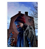 St Mungo Glasgow Iskoçya Kendini Beğenmiş Sokak Sanatı Tablo Ahşap Poster Dekoratif