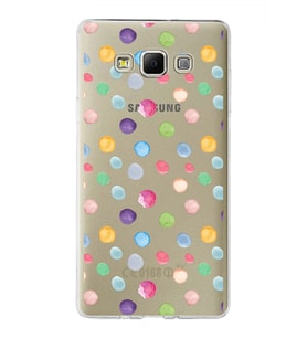 PrintiFy Samsung Galaxy A7 ile Uyumlu 1mm Slim Fit Water Color 6 Baskılı Şeffaf  Kılıf