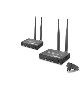 Hdmi Kablosuz Görüntü Ses Aktarım Seti Loop-Out 1080P 200 M Siyah Hdx1444