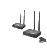 Hdmi Kablosuz Görüntü Ses Aktarım Seti Loop-Out 1080P 200 M Siyah Hdx1444