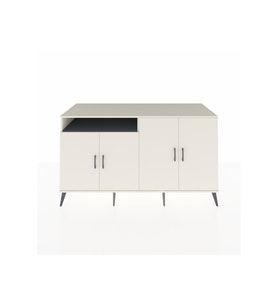 Kronos Konsol 4 Raflı 4 Kapaklı 176x59x99 Aytaşı-Aytaşı/Antrasit