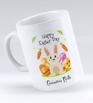 BK Gift Kişiye Özel Paskalya Bayramı Beyaz Kupa Bardak-1