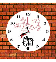 Mrs Kadın Arkadaşa Yılbaşı Duvar Saati Kişiye Özel
