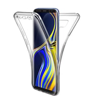 Samsung Galaxy Note 9 360 Derece Kılıf Şeffaf Silikon Ön Arka