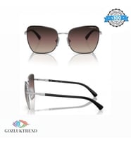 VOGUE KADIN GÜNEŞ GÖZLÜĞÜ  SİYAH ÖN KISIM /GÜMÜŞ RENGİ 4277SB 352/E2 56 18 140