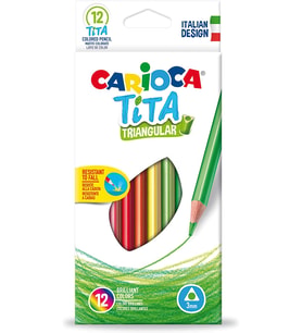 Carioca Tita Üçgen Kuru Boya Kalemi 12'Li
