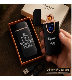 Kişiye Özel Usb Şarjlı Çakmak - Hemen Kargo