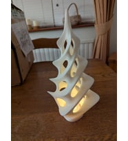 Spiral Formda 3D Baskı Mumluk – Ev Hediyesi 15CM