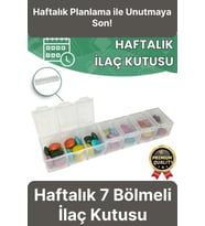 Dayanıklı Düzenleyici Organizer Abs Plastik Şeffaf Haftalık Günlük 7 Bölmeli İlaç Hap Saklama Kutusu