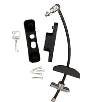 Siyah Renkli Çelik Halatlı Kilit Pencere Emniyet Çocuk Güvenlik Kilidi (1 Adet)