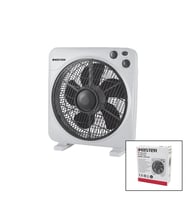 10 İNÇ KUTU FAN VANTİLATÖR 3 KADEME HIZ 6 PLASTİK KANAT 38W 60DK.ZAMAN AYARLI MTR-F610 (5047)