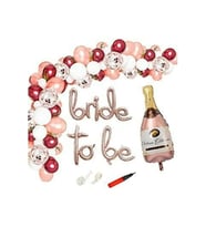 Bride To Be Folyo Balon Şampanya Folyo Balonlu Zincir Set Bekarlığa Veda Partisi
