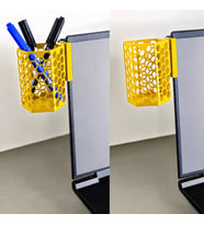 Northcity 3D Baskı Monitor Kalemlik - Petek Desenli Laptop Kenar Altıgen Kalemlik-Sarı