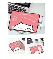 Sinirlenme kedi Tasarımlı 33x28 Cm Mousepad Kaymaz Taban Rahat Konforlu Mouse Pad